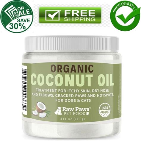 Raw Paws Organic Coconut Oil For Dogs And Cats Treatment For Itchy Skin
