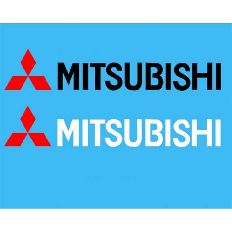 Mitsubishi Logo Sticker In Custom Color And Sizes