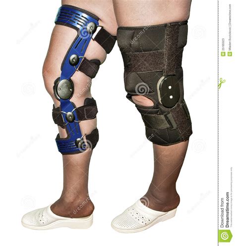 Knee Braces Stock Image Image Of Isolated Aging Legs