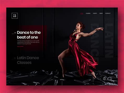 Dance Studio Website By Luke Peake For Tib Digital On Dribbble