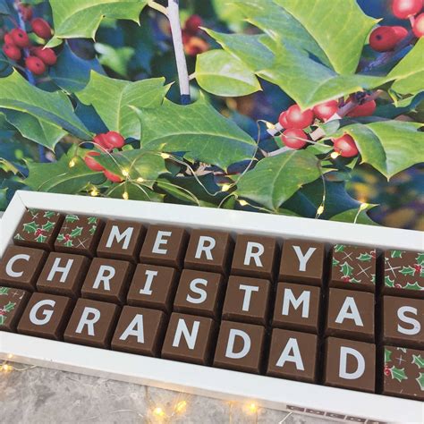Personalised Christmas Chocolates By Cocoapod Chocolates