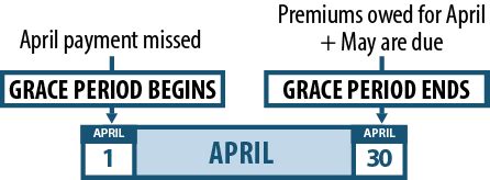 A grace period is a period of time creditors give borrowers to make their payments before incurring a late charge or risk defaulting on the loan. Key Facts: Premium Payments and Grace Periods | Beyond the ...