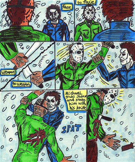 Jason Vs Michael Comic 1 Of 5 By Ltkdrawer14 On Deviantart
