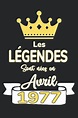 Buy Les légendes sont nées en Avril 1977: 45 ans cadeau anniversaire ...