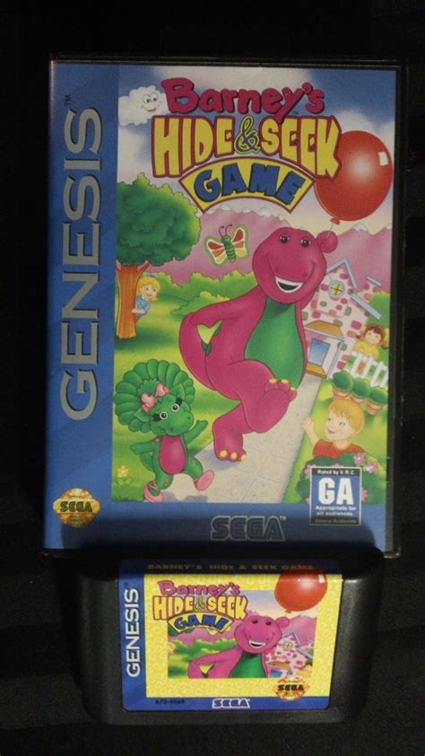 Barneys Hide And Seek Game For Sega Genesis Video Game