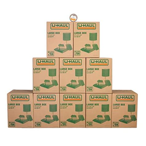 U Haul Large Moving Boxes Pack Of 10 Boxes 18 X 18 X 24 Bonus