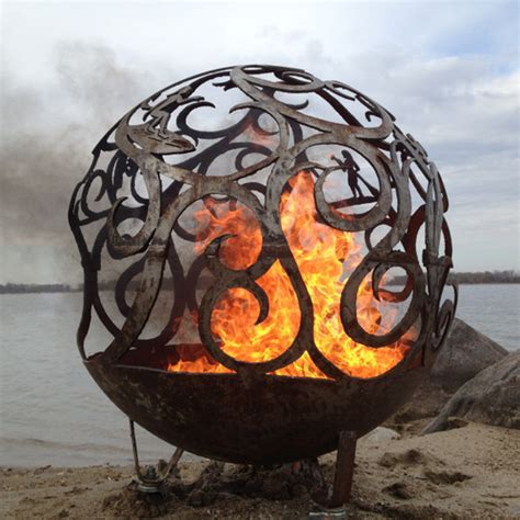Fireball Fire Pits Waves 375 Inch Fire Globe 3715wa The Fire