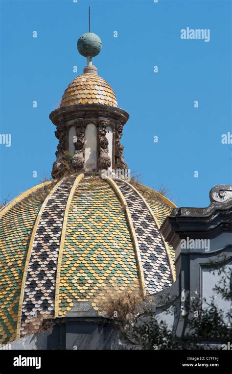 Church Dome Detail In Naples Italy Stock Photo Alamy
