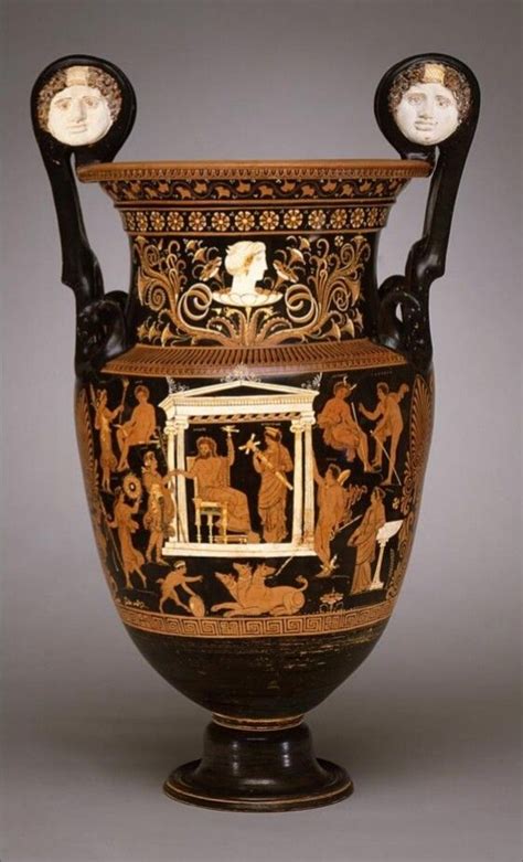 Funerary Vessel With Dionysos In The Underworlddetail South Italian
