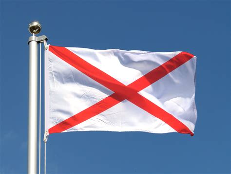 The current flag of alabama (the second in alabama state history) was adopted by act 383 of the alabama state legislature on february 16, 1895: USA Alabama Flagge, amerikanische Fahne 60x90 cm günstig ...