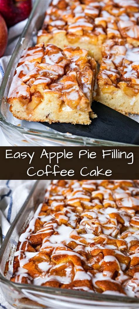 Deliciously Moist Apple Pie Coffee Cake Recipe
