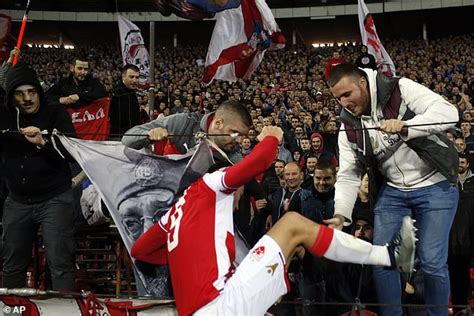 Red Star Belgrade Hero Milan Pavkov Celebrates With Ultras After Beating Liverpool Express Digest