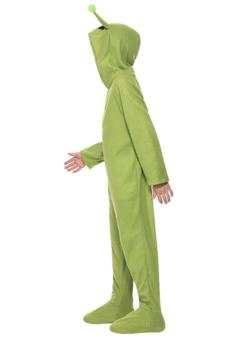 Green Alien Kids Jumpsuit Costume