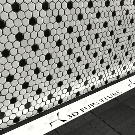 Hexagon Mosaic Tiles Vray Material