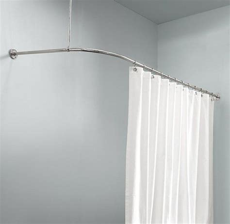 corner shower curtain rod ikea bathrooms pinterest