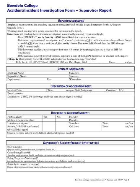 Incident Investigation In A Work Place 2010 2024 Form Fill Out And