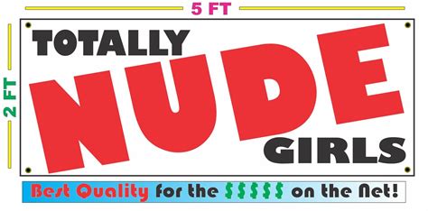 Totally Nude Girls Full Color Banner Sign New X Ebay