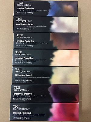 X Tigi Copyright Colour Creative Permanent Creme Hair Colour Ml Ebay
