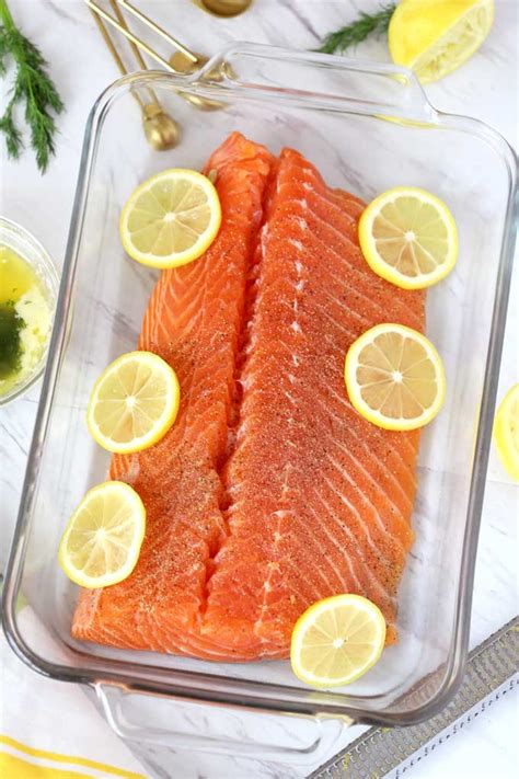 Easy Baked Salmon With Lemon Herb Butter Lemon Blossoms