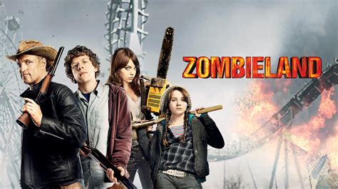 Zombieland Hd Woody Harrelson Emma Stone Jesse Eisenberg Abigail Breslin Hd Wallpaper