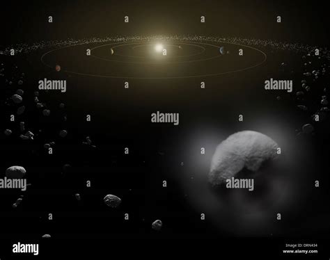 Artists Conception Of The Dwarf Planet Ceres Located In The Main