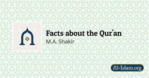 Facts About The Quran Al