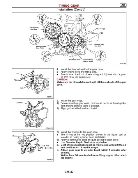 Nissan Zd30 Engine Timing Marks Qanda Guide