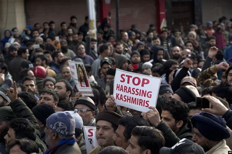 kashmiris participate in a protest against the targeting of kashmiri muslims in hindu majority