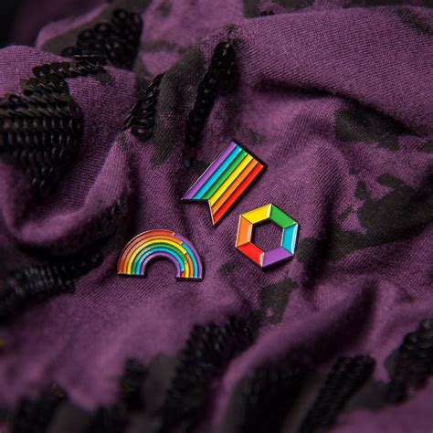 Gay Male Ribbon Pin Mlm Queer Pride Subtle Small Accessory Etsy