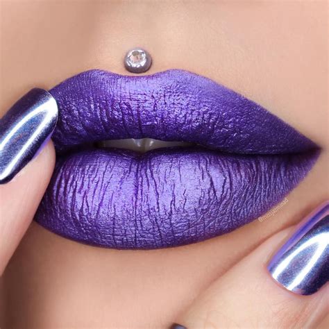 Missjazminad Purple Lipstick Purple Lipstick Makeup Lipstick Shades