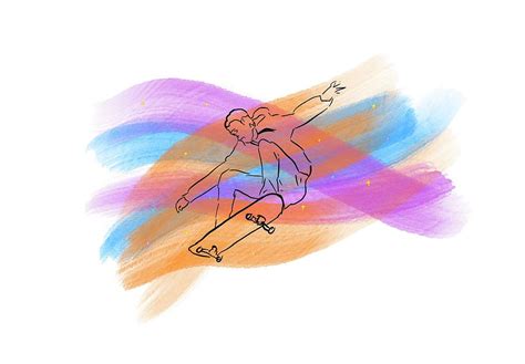 Astro Skate Digital Art By Freya Parker Fine Art America