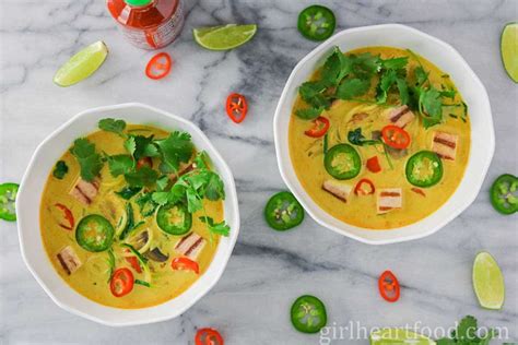 Vegetable Curry Soup With Coconut Milk And Zoodles Girl