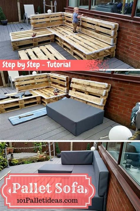 Diy Pallet Upholstered Sectional Sofa Tutorial Easy Pallet Ideas