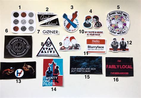Twenty One Pilots Pack Stickers By Thecoolestshopwow On Etsy