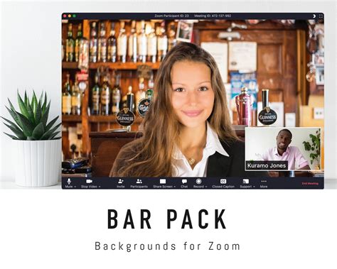 Bar Zoom Background Pack 5 Barpub Virtual Background Images Etsy