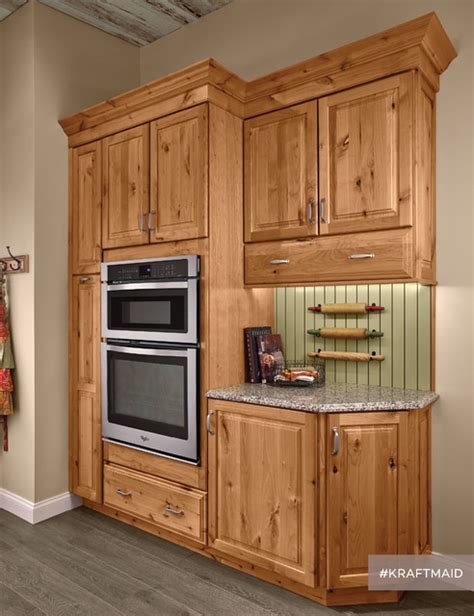 Enjoy food storage for all your pantry items when kraftmaid cabinets are compared. KraftMaid: Rustic Alder Kitchen Cabinetry in Natural ...