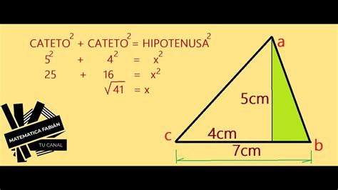 Teorema De PitÁgoras PerÍmetro Y Área P Principiantes AplicaciÓn En