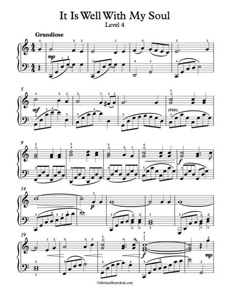 G c d g praise the lord, praise the lord, o my soul. Free Piano Arrangement Sheet Music - It Is Well With My Soul