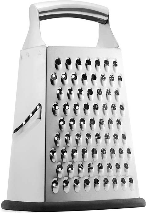 Professional Box Grater 100 Stainless Steel With 4 Sides Best For