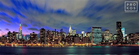 Panoramic View Of New York City At Twilight Fine Art Photo By Andrew