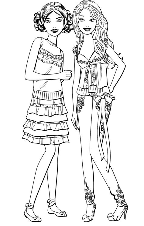 Barbie Chelsea Pages Coloring Pages