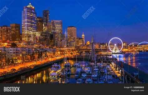 Seattle Waterfront Image And Photo Free Trial Bigstock