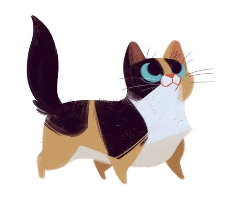 Daily Cat Drawings Cute Cat Drawing Cats Illustration Cat Illustration