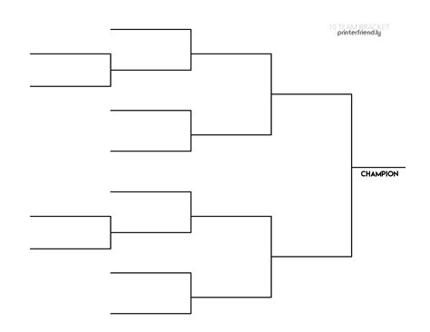 Bracket Template 4 Teams Hq Template Documents