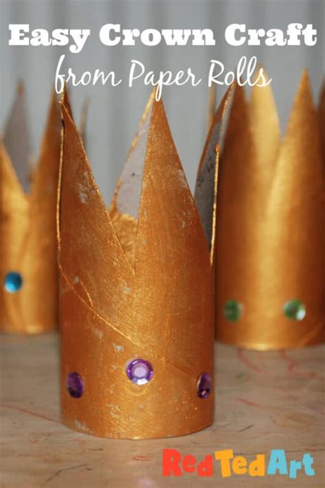 How To Make A Toilet Paper Roll Crown Red Ted Art Kidelp Shop