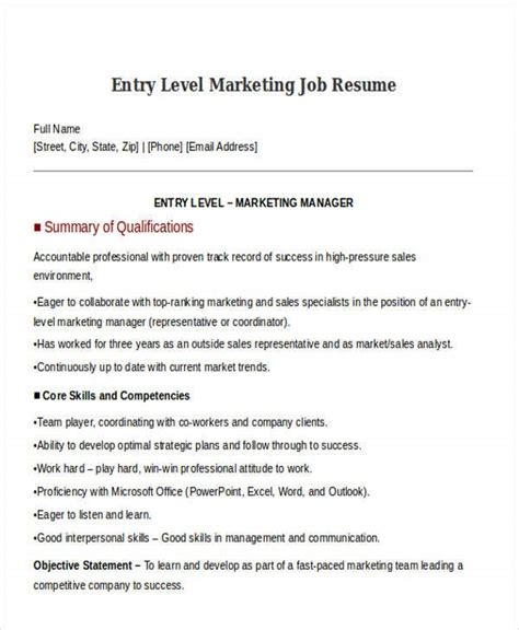 Listing your expertise with specific social media platforms and providing numbers and percentages on the success of campaigns you've worked on before is a great way to distinguish yourself from other. 30+ Simple Marketing Resume Templates - PDF, DOC | Free & Premium Templates