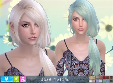 Newsea J152 Tell Me Hair Sims 4 Hairs