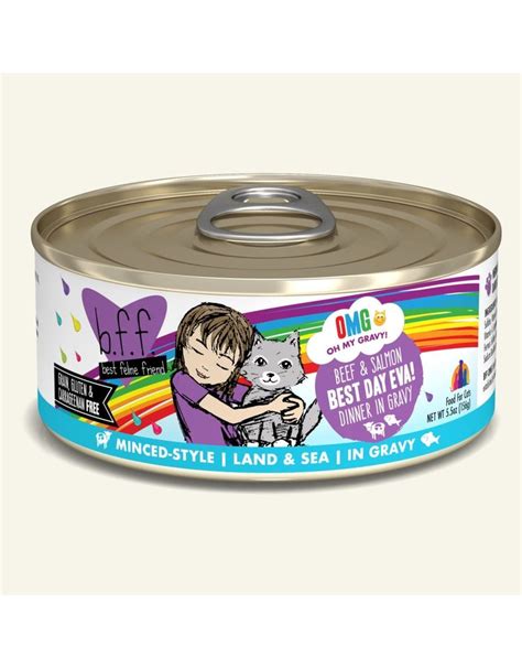The first product on our list is from purina, which is one of the most reputable pet food making companies. BFF OMG! Canned Cat Food Best Day Eva! 5.5 oz single - The ...