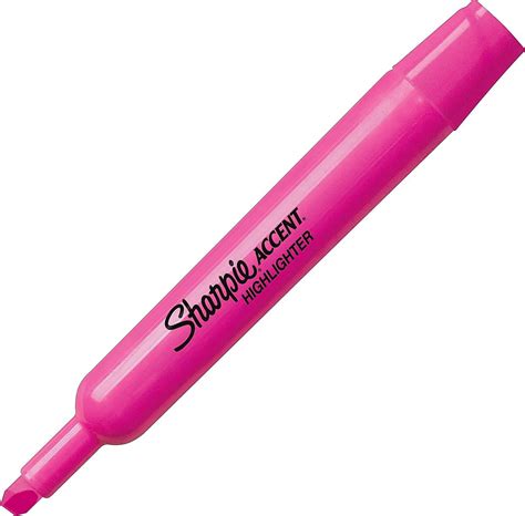 Sharpie Accent Tank Style Highlighters Chisel Tip Fluorescent Pink