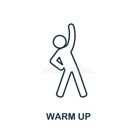 Warm Up Icon Line Element From Gym Collection Linear Warm Up Icon